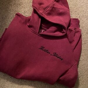 Men's Thirteen Studios Burgundy Hoodie